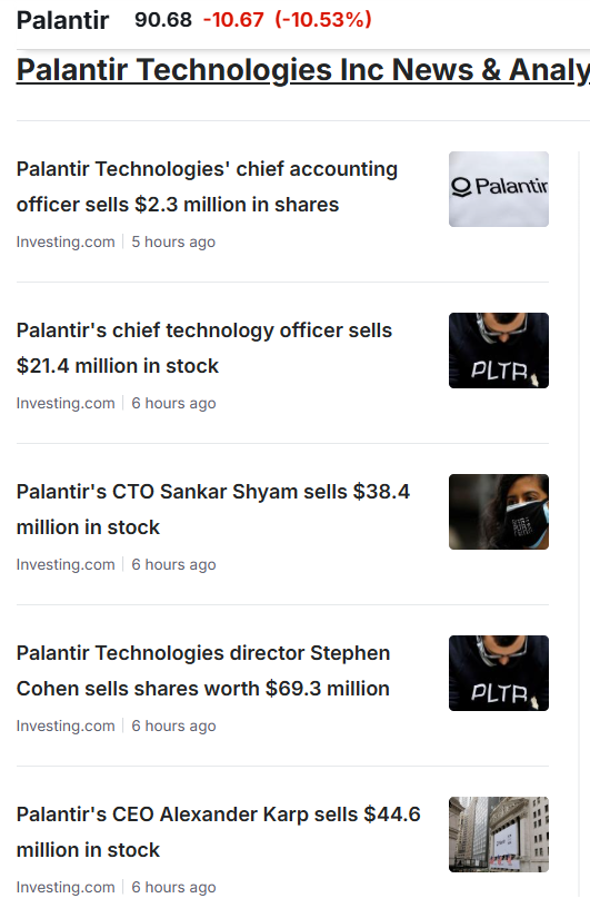 Palantir News